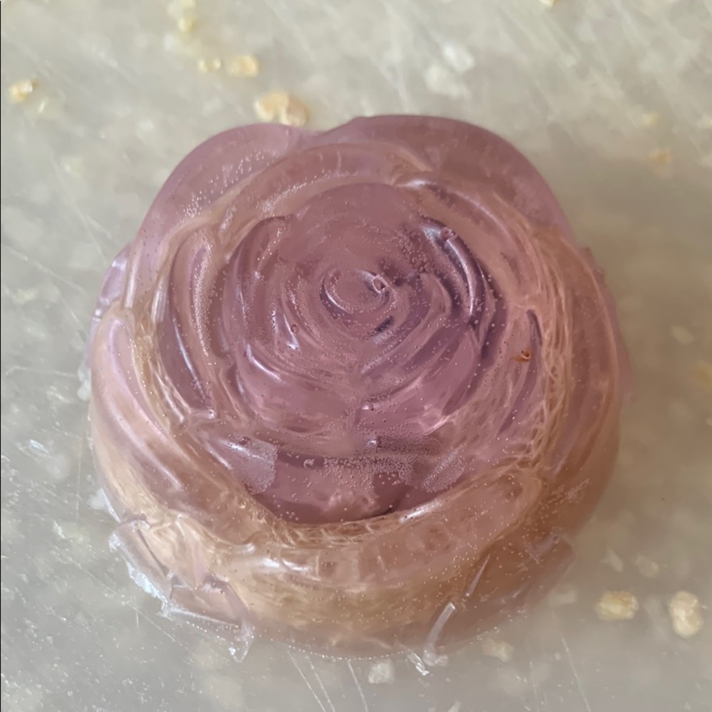 Rose-Shaped Purple Soap